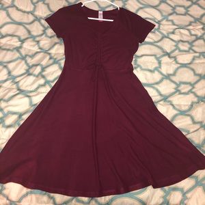 Burgundy dress